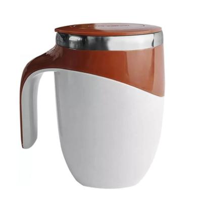 Self Stirring Mug 304 Stainless Steel Automatic Magnetic Stirring Coffee Mug with Lid for Home Office Travel 380ML