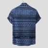 Men's Ethnic-Style Floral Short-Sleeved Shirt - 2024 Summer Collection, Plus Sizes Available