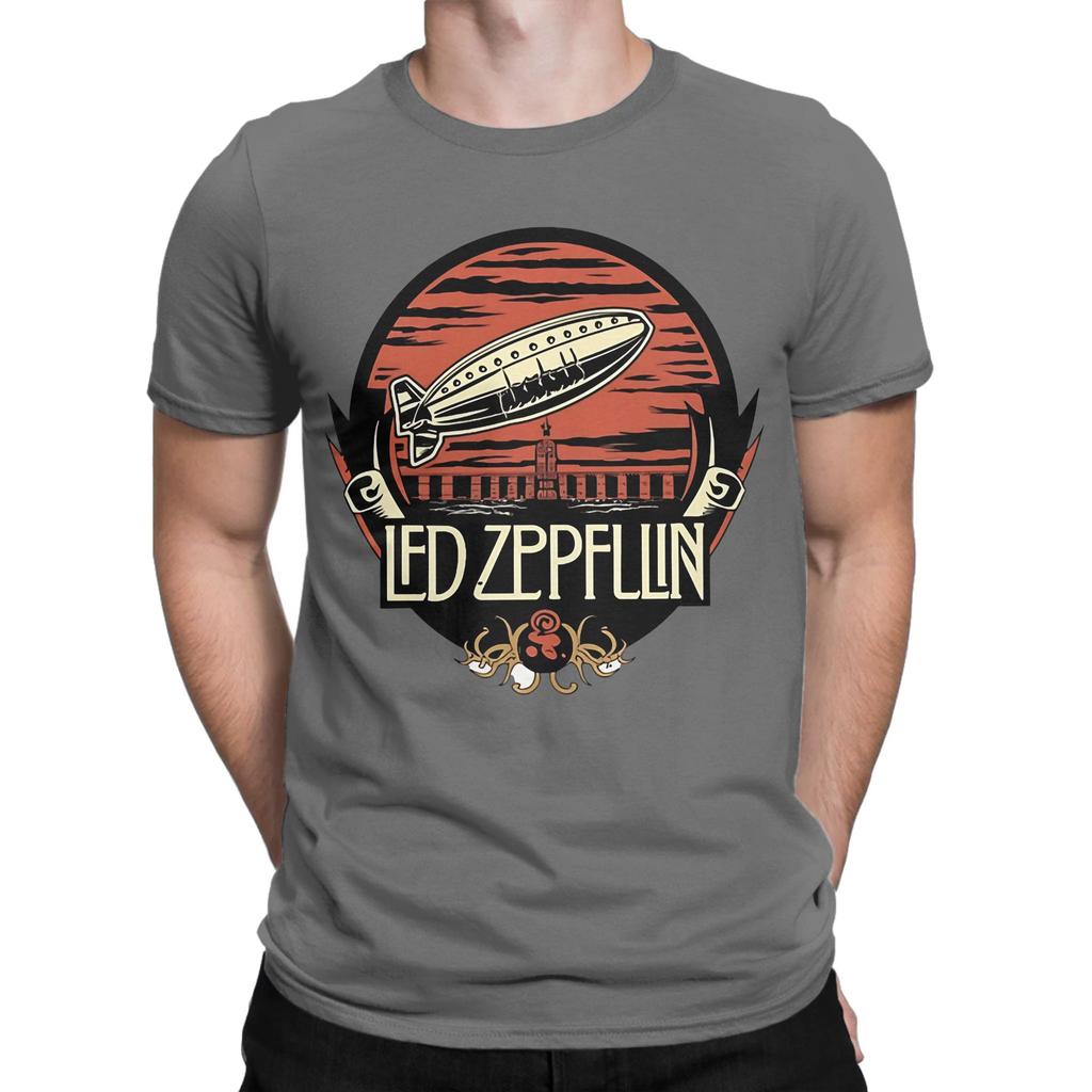 Vintage Graphic 100 Cotton Tshirt Led Band Zzeppelins Tees Tops For Unisex