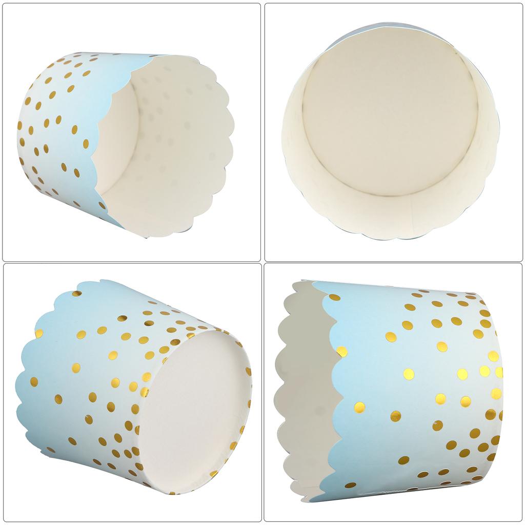 50 Pcs Colorful Greaseproof Paper Baking Cups Large 5 Oz Cupcake Paper Liners Di