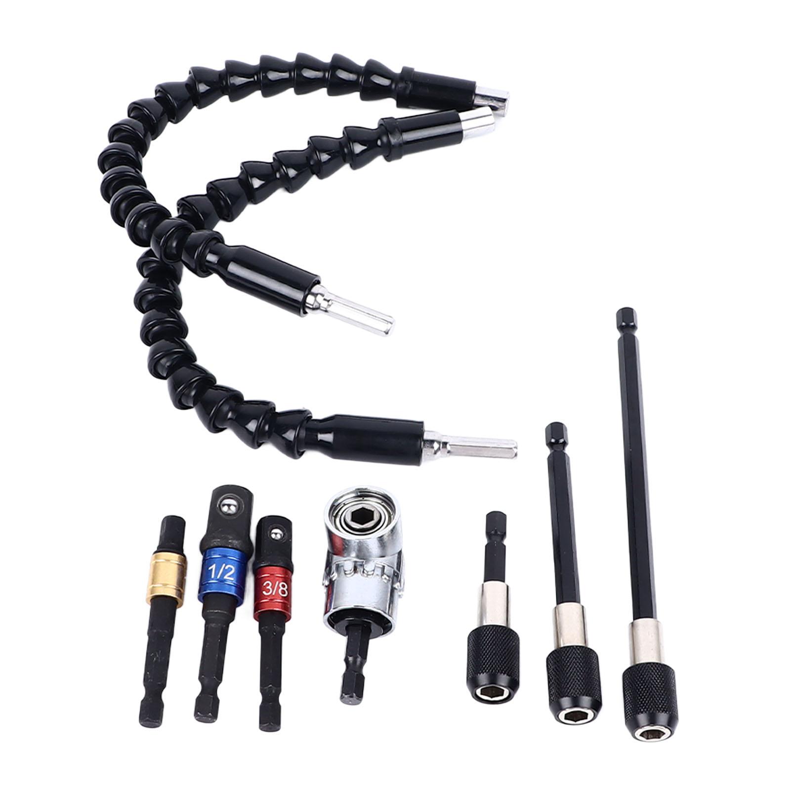 

Набор удлинителей для сверл Многофункциональный быстросъемный универсальный набор держателей бит с гибким валом для