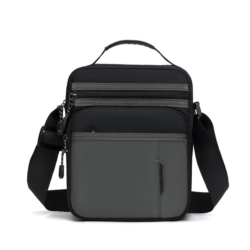Borsa a Spalla da Viaggio da Uomo Moda Casual Patchwork Borsa a Mano Tessuto Oxford di Alta Qualità Impermeabile Multiuso Borsa a Tracolla