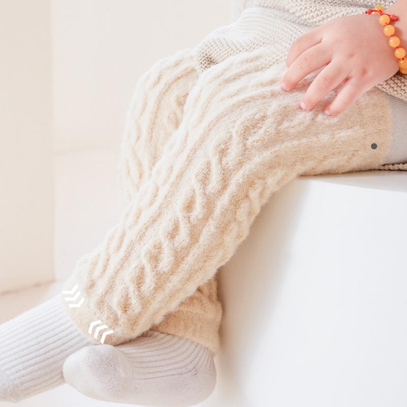 Dětské chrániče kolen Termální fleecové ponožky Netlačící manžeta Ochrana při lezení Kojenecké návleky na nohy Zimní hřejivé doplňky Měkký dotek Jedna velikost