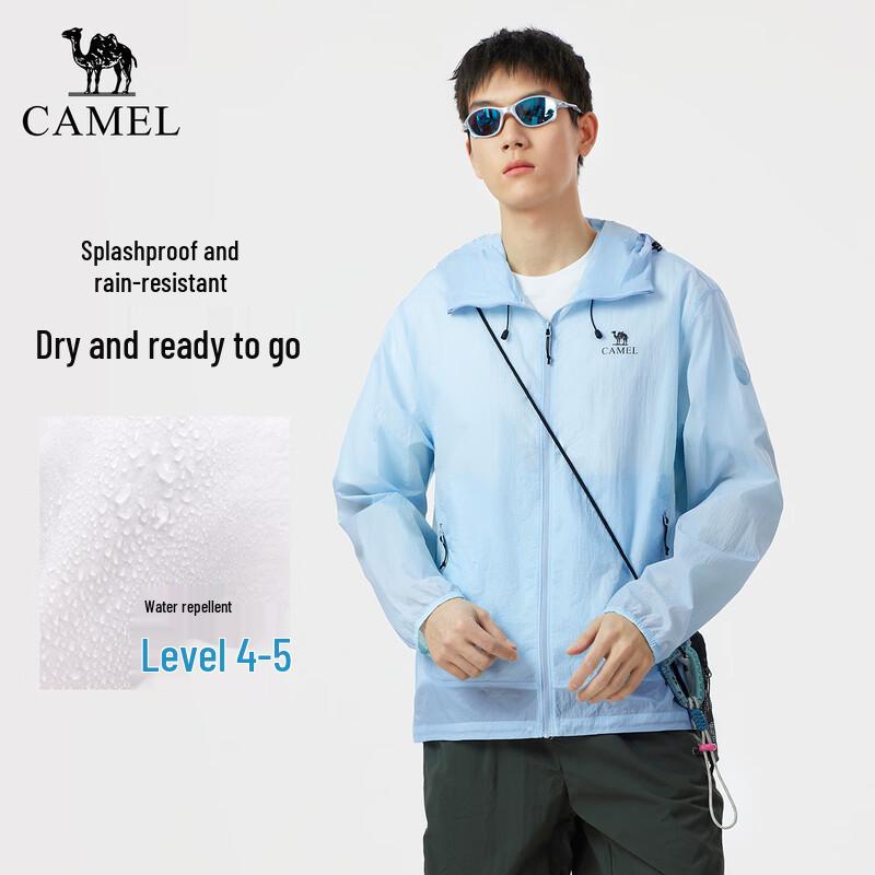 CAMEL Unisex Cooling Water-Repellent UPF50+ Sun Protection Jacket L