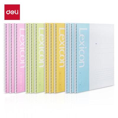 Deli A5 Spiral Notebooks, 40 Sheets, 12-Pack