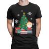Neuheit Timmy um den Weihnachtsbaum South-Park T-Shirts für Herren O-Ausschnitt Reines Baumwoll-T-Shirt Kurzarm-Tees Kleidung