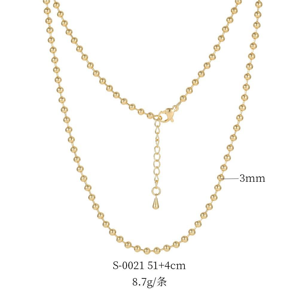 14K Gold Plated Copper DIY Plain Necklace Chain O Twist Snake Multiple Sizes