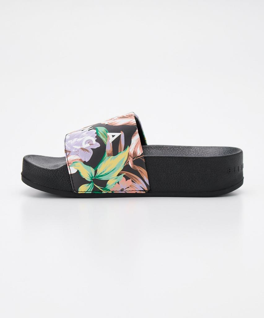 Printed Platform Slide Sandals BF013934 MUL 23.0 Cm