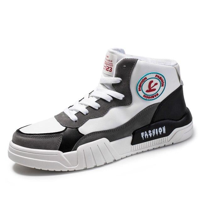 

Мужские кроссовки из искусственной кожи, спортивная обувь, мужские легкие кроссовки на плоской подошве, мужская спортивная обувь с высоким берцем для мужчин, обувь для бега 44