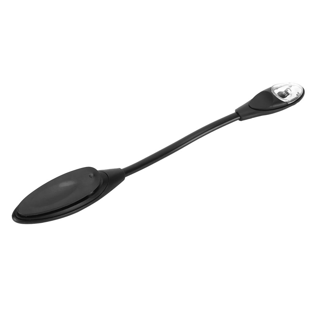 Mini-LED-Buchleuchte, tragbar, flexibel, Leselampe mit Klemme für Schlafzimmer und Reisen, Schwarz