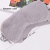 1PC - Cute Plush Imitation Silk Eye Mask - Random Colors