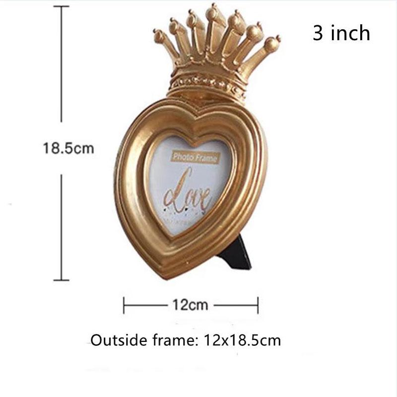 Retro Light Luxury Style Resin Photo Frame Living Room Bedroom Desktop Photo Frame Ornaments Home Decoration Photo Frame