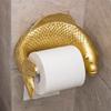 Wall-Mounted Toilet Paper Roll Holder Golden Carp Tissue Paper Shelf Napkin Storage Rack  Kitchen
