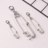 1Pc Stainless Steel Ring Tuna Fishing Clip Snap With Swivel Ring Connector For Spearfishing Long Line Fishing Accessories