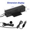12-24V Car 3 In 1 Digital Inner & Outer Thermometer Display Car Battery Voltmeter & LCD Clock with Temperature Sensor Backlight