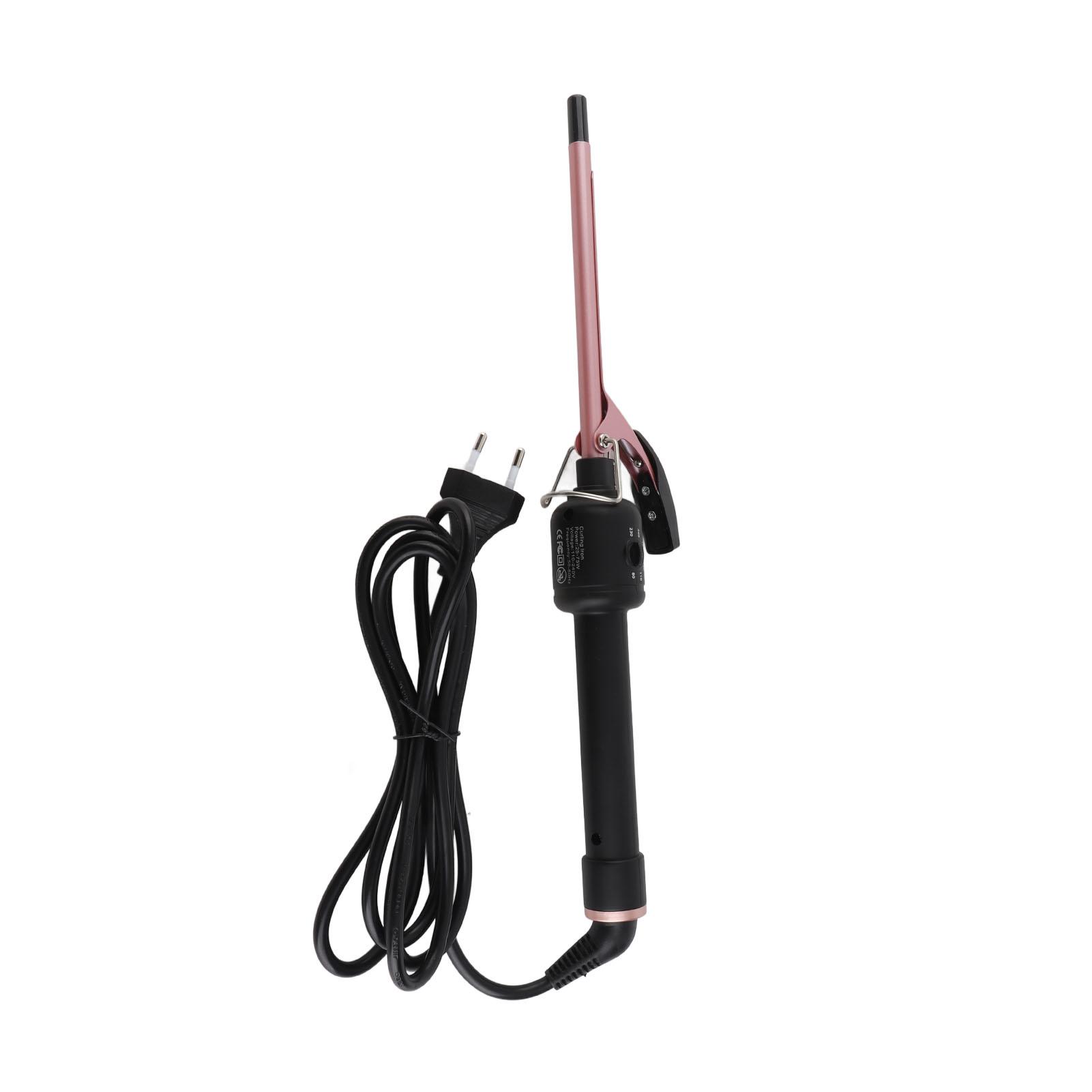 

Thin Curling Iron Wand Small Curling Wand Ceramic Barrel Hair Curler 9mm 110‑240VEU Plug