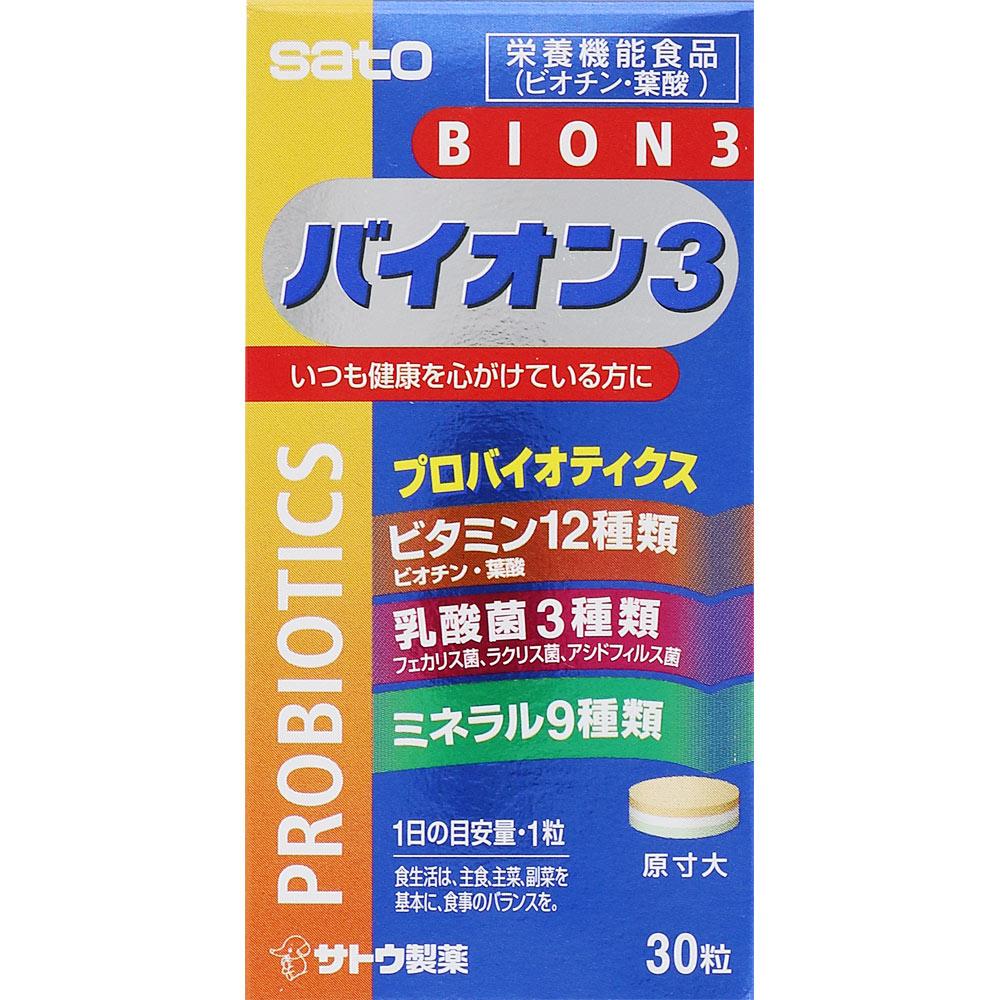 

Sato BION 3 30 Capsules Comprehensive vitamins Vitamins Comprehensive vitamins 1