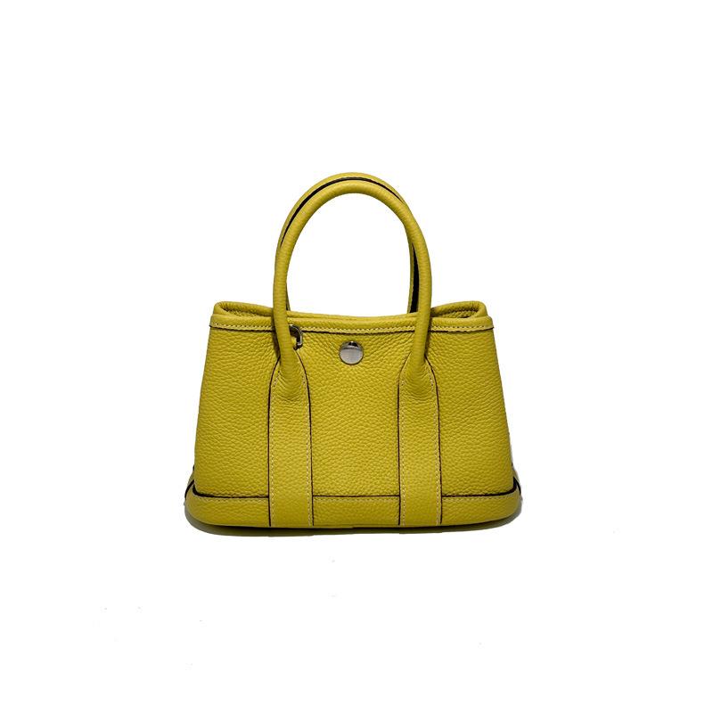 First layer cowhide garden bag going out fashionable commuter handbag shoulder bag women's bag