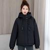 Han Fan Color Casual Two-Cotton Jacket Women's European Products Spring New Hooded Long Sleeve Padded Cotton Age-Reducing Outerwear Tide