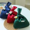 Chinese Style Gift Candies Bag Elegant Butterfly Orchid Knot Handbag Rose Wrist Bag Banquet