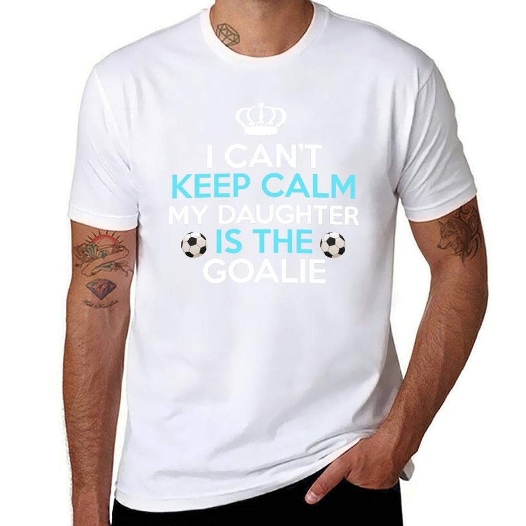 I Cant Keep Calm My Daughter Is The Goalie Tshirt Holiday Lightweight Tshirt