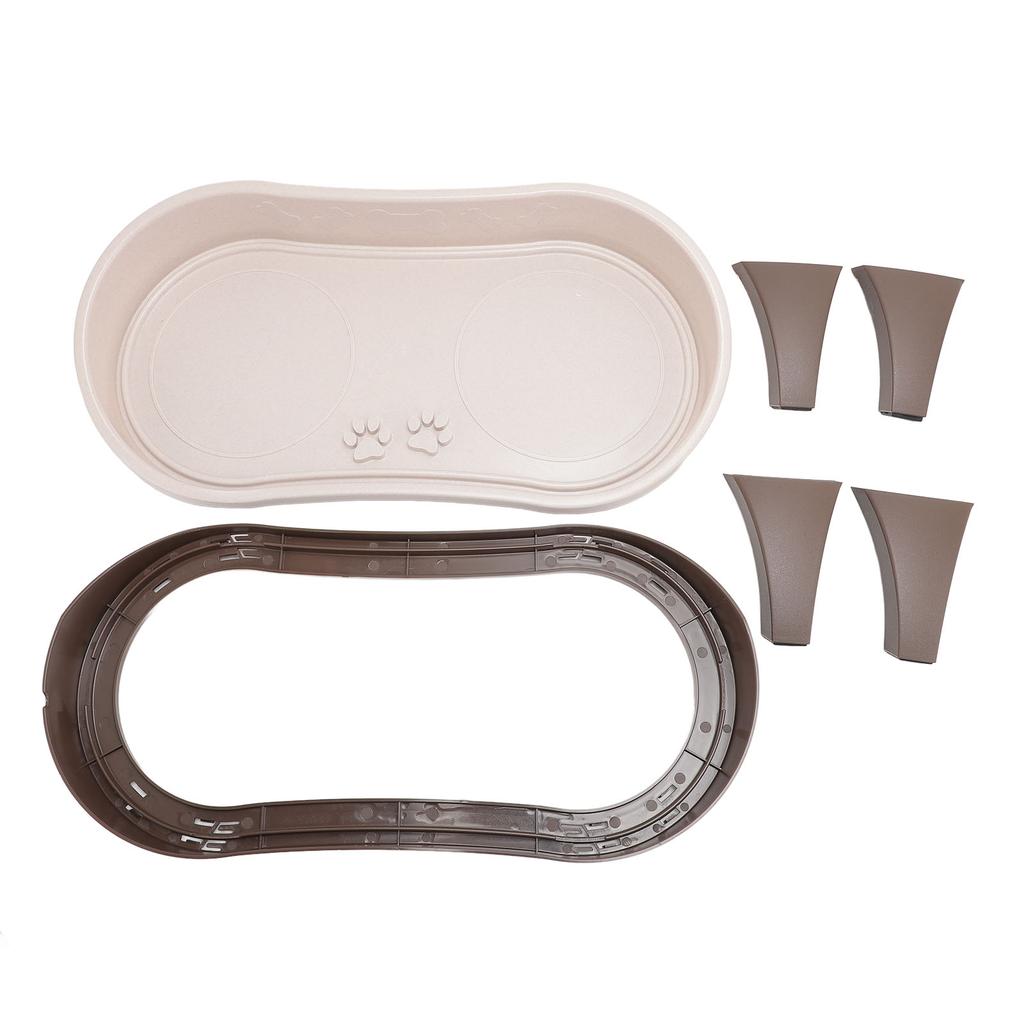 Elevated Pet Feeding Tray Neck Spine Protection Antislip Easy To Assemble Raised Dog Bowl Stand for Pets