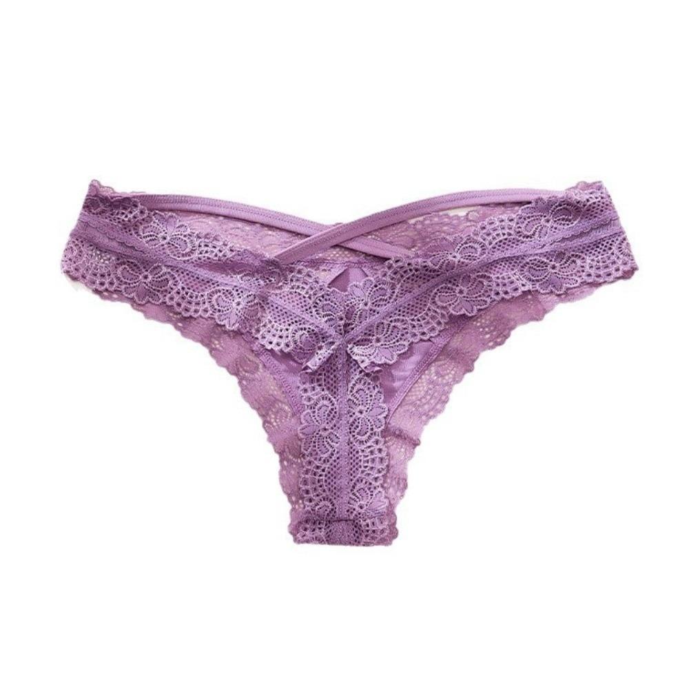 Low Waist Underwear Women Hollow Lace Thong Sweet Lady Panties  Gifts