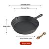 Wutuo Wooden Handle Cast Iron Frying Pan