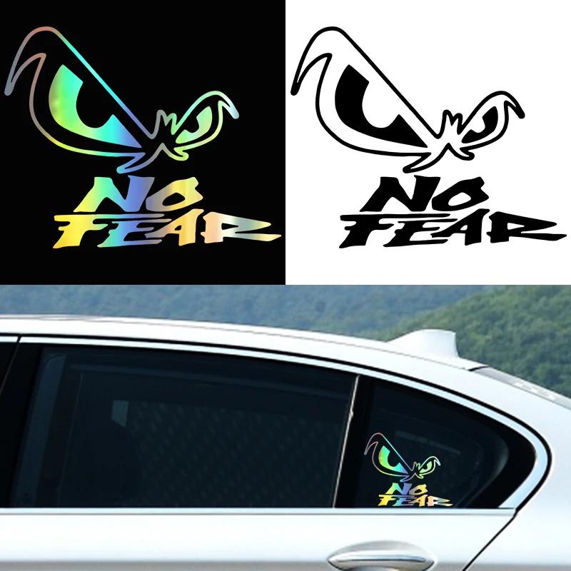 20X16CM Die-Cut Vinyl Decal Eye No Fear Car Sticker Waterproof Auto Decors On Car Body Bumper Rear Window