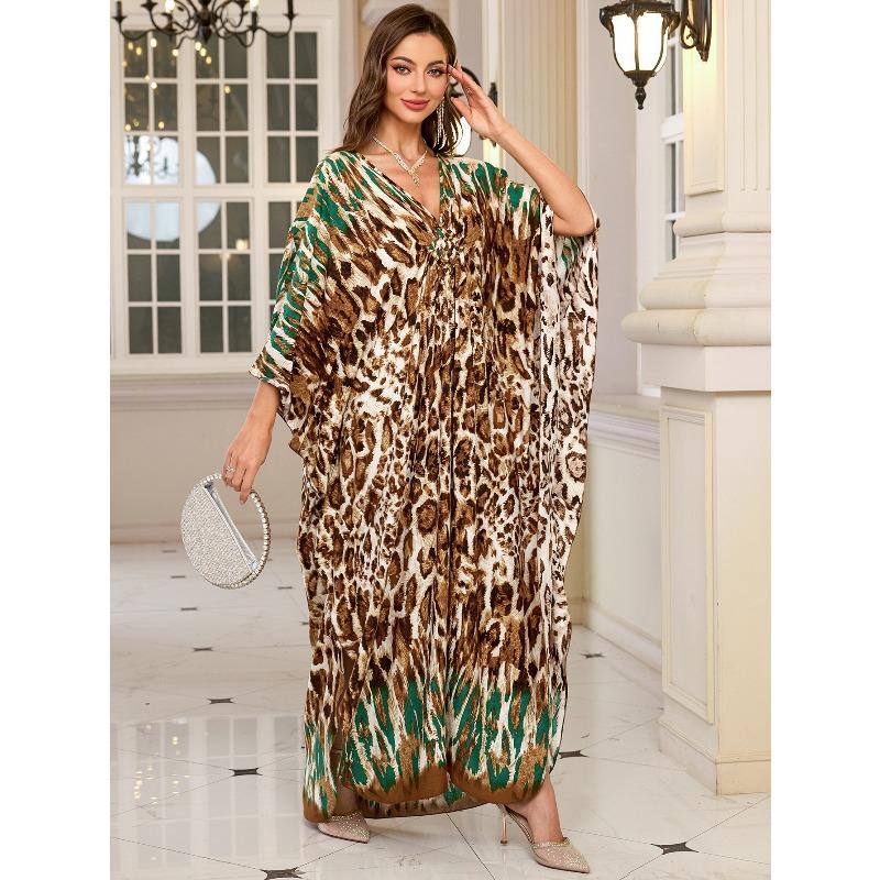 2025 New European and American Beach Dress Women's Loose Robe Bikini Blouse Sunscreen Clothing