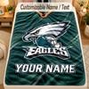 Flanel BattaniyePhiladelphia Eagles Özel İsim Metni Kişiselleştirilmiş Yumuşak Sıcak Atkı Battaniye Ev Dekorasyonu Hediye