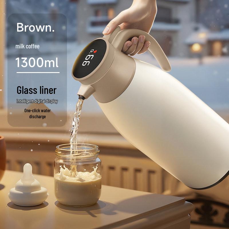 2026 Thermoskanne mit Glaseinsatz - Perfekt für Zuhause & Wohnheim
