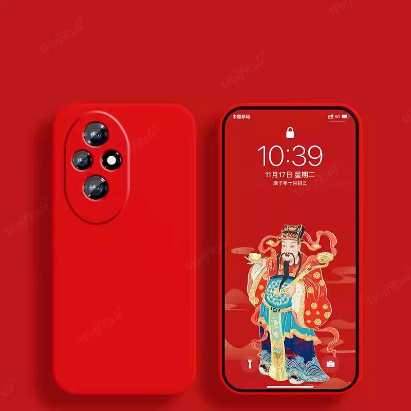 Для Honor 200 Чохол Накладка Huawei Honor200 Honor 200 Capas Новий Протиударний Бампер TPU Розкішний Рідкий Силікон М'який Fundas Honor 200