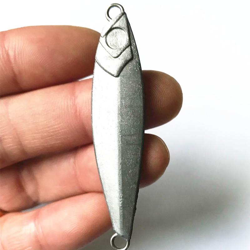 New Shore Metal Jig Lure Spinner - Small Casting Jig, Lead Fish Bait, 40g/60g, Japanese Brand 7g without Hook пустой
