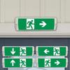 Lighted Exit Sign Urgent Evacuation Light Fire Exit Sign Lights For Business LED Safety Exit Evacuation Sign Urgent Evacuation