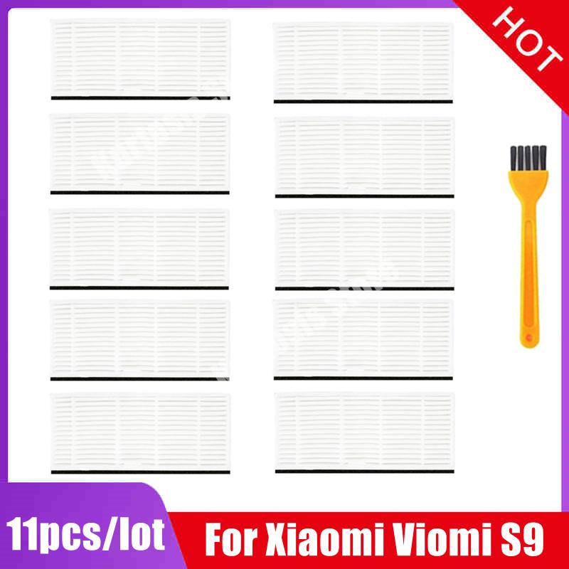 Haupt-Seitenbürste Hepa-Filter Staubbeutel Mopptücher Lappen Zubehör-Set für Xiaomi Viomi S9 Roboter-Staubsauger Ersatzteile