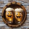 Segno in Latta Metallico Birra Decorazione Murale 20x30cm