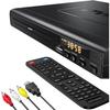 Universal TV DVD Player: Supports Region 0-6 Multi-Format Playback - HDMI/RCA Mini DVD/CD Player (HD European Standard)