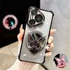 Butterfly Glitter Mirror Holder Phone Case For Huawei P30 Lite P40 P50 P60 Pura 70 Pro Mate 40 50 60 70 Shockproof Stand Cover