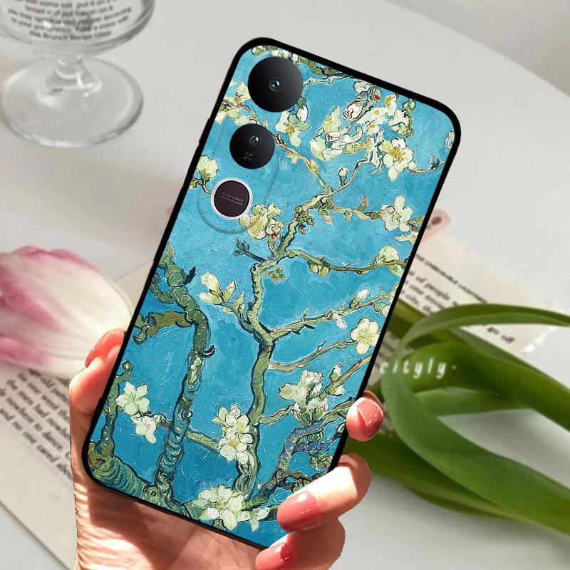 Für Vivo V50 Lite Hülle V2441 Weiches TPU Stoßfestes Silikon Bumper Für Vivo V50 Lite 5G Schutzhülle Schale Coque Fundas