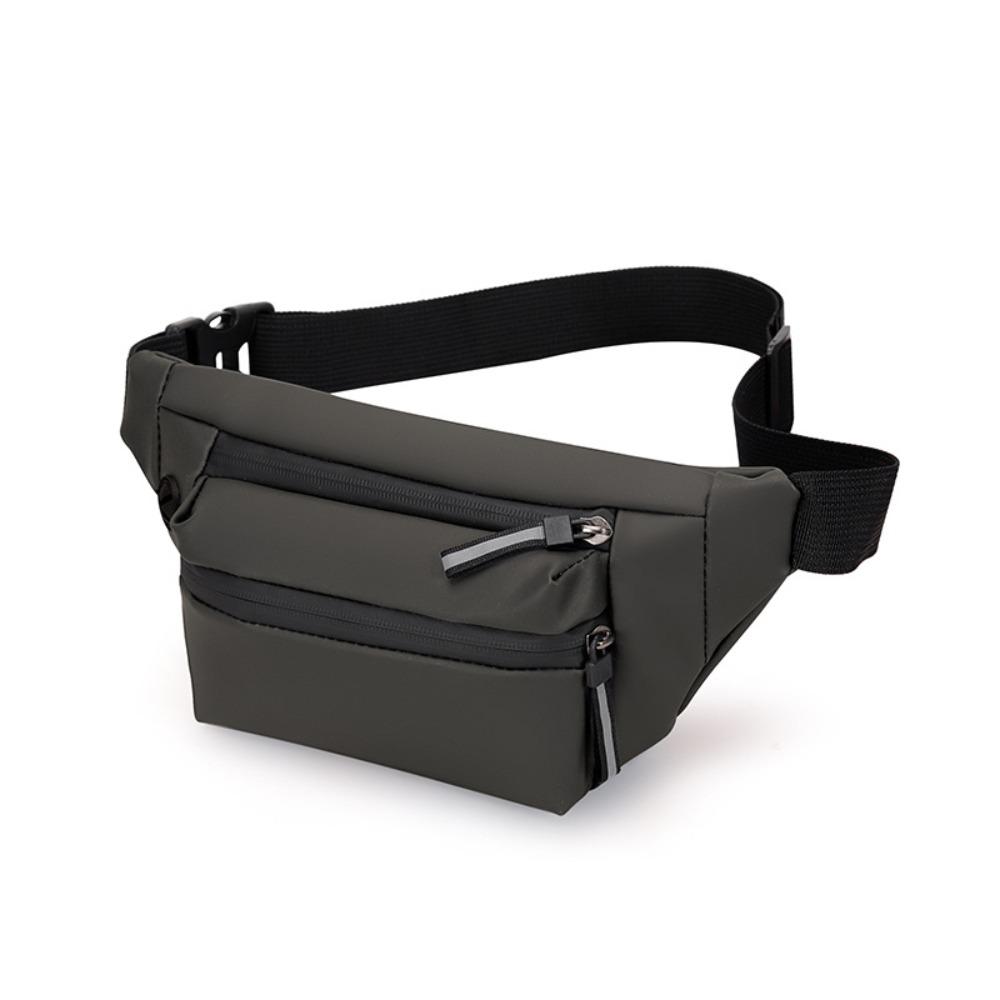 

Модная поясная сумка из ПУ нейлона, черная, серая, синяя, водонепроницаемая, для занятий спортом на открытом воздухе, дорожный рюкзак, мужская, женская