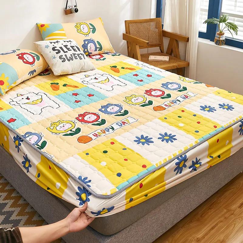 Großer rutschfester Matratzenbezug, dicker gesteppter Bettüberzug, Simmons Matratzenschutzbezug, Staubschutz