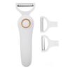 Electric Peeler Handheld USB Rechargeable Fruit Vegetables Peeler with 3 Cutter Heads for Home