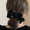 1 Pcs Fashion Simple Flocking Black Pearl Headbands Women Girls Party Hair Accessories