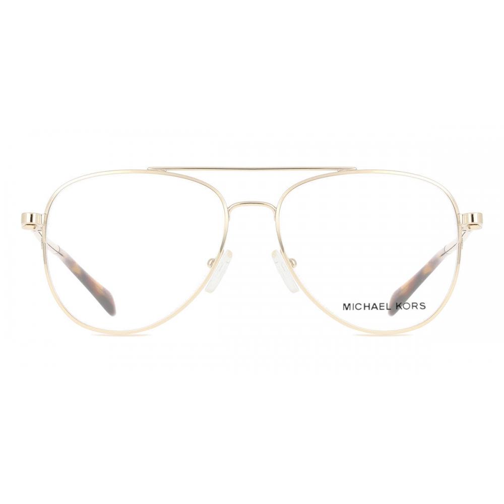 Michael Kors Mk3089 Sao Paulo 1014 Women Eyeglasses Shiny Light Gold/56-15-140