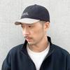 Basic Ench Umpire Cap Short Brim Embroidery Washable Antibacterial Deodorant Black Two-Tone 57-59cm