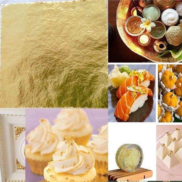 Exquisites Blattgold-Kunstdesign mit vergoldetem Rahmen für DIY-Dekorationsprojekte