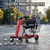 Mini scooter elétrica automática dobrável de quatro rodas para adultos com deficiência para idosos com motores duplos scooter de mobilidade para idosos