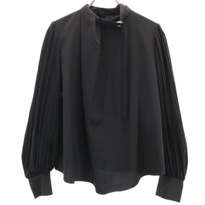 UNITED TOKYO Made In Japan Long Sleeve Blouse Black Shirt Women Used