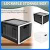 3.6 Gallon Lockable Storage Box Lockable Storage Container Large Capacity Portable Locking Box with Combination Lock